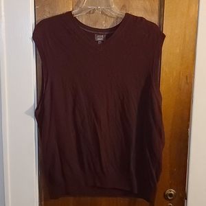 Burgundy Joseph Abboud V-Neck Sweater Vest